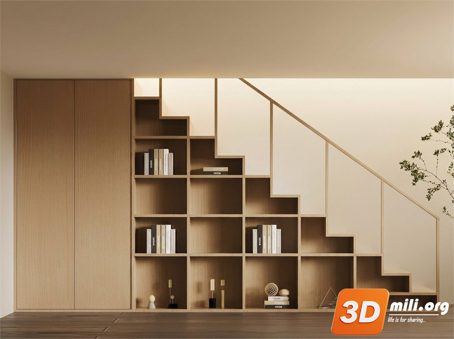 Under-stair cabinet Skp Files 